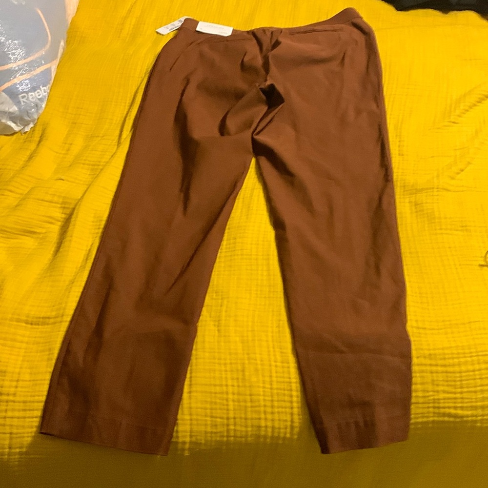 NWT Christopher and Banks Burnt Orange Dress Pants Size 14 Average